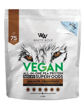 White Wolf Nutrition Vegan Superfood Protein Blend 2.25kg (75 Serves) Smooth Chocolate